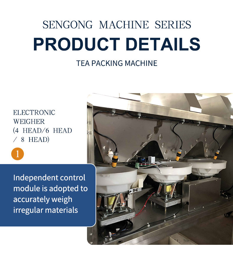 Pyramid Tea bag Packaging Machine