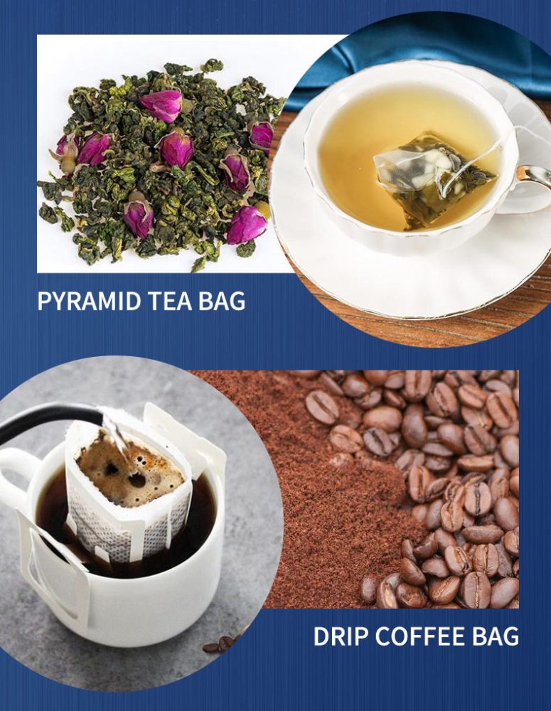 Máquina de envasado de bolsitas de té piramidal